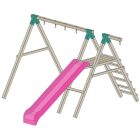 Dubbele schommel - ladder - glijbaan